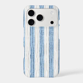 Seersucker Stripe Blue iPhone Case