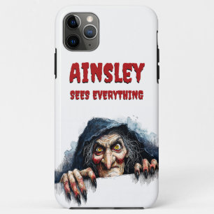 Sees Everything Witch Creepy Halloween iPhone 11 Pro Max Case