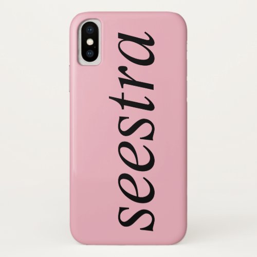 seestra from the tv show Orphan Black iPhone X Case