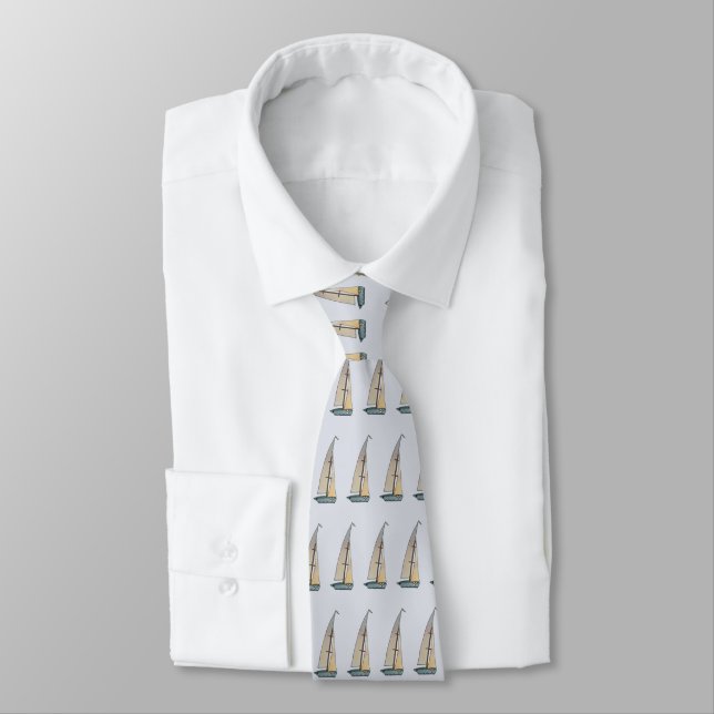 Segelboot Neck Tie (Tied)