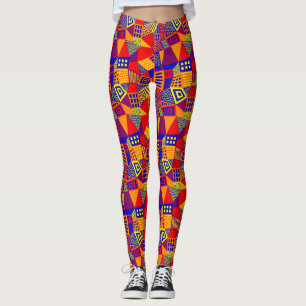 Segmented Abstract 070717 - Colors 01 Leggings