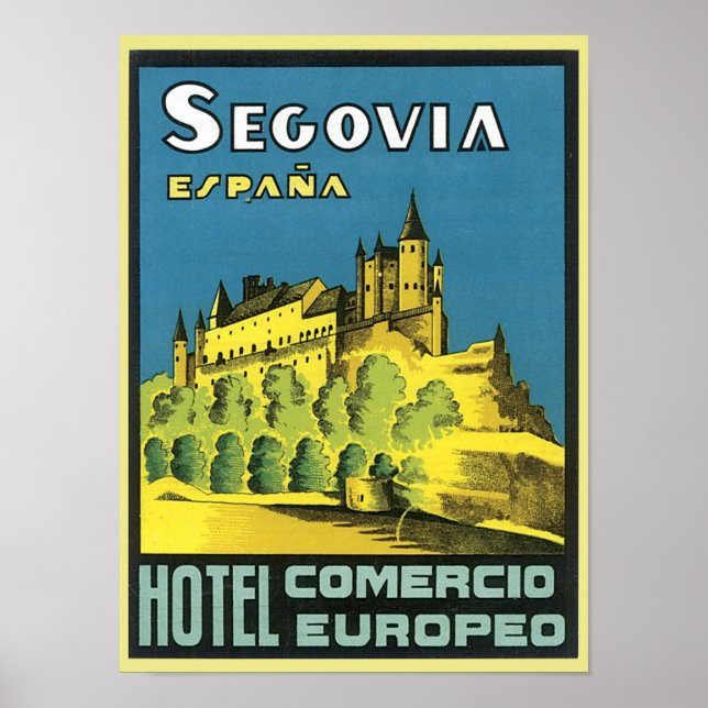 Segovia Espana Hotel Comercio Europeo Poster (Front)