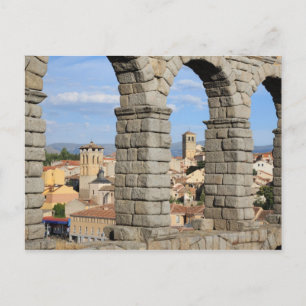Segovia, Spain is a UNESCO world heritage site Postcard