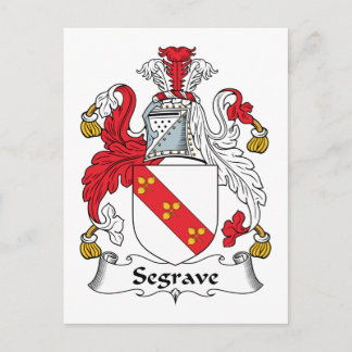 Segrave Family Crest Postcard