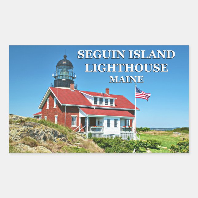 Seguin Island Lighthouse, Maine Stickers (Front)