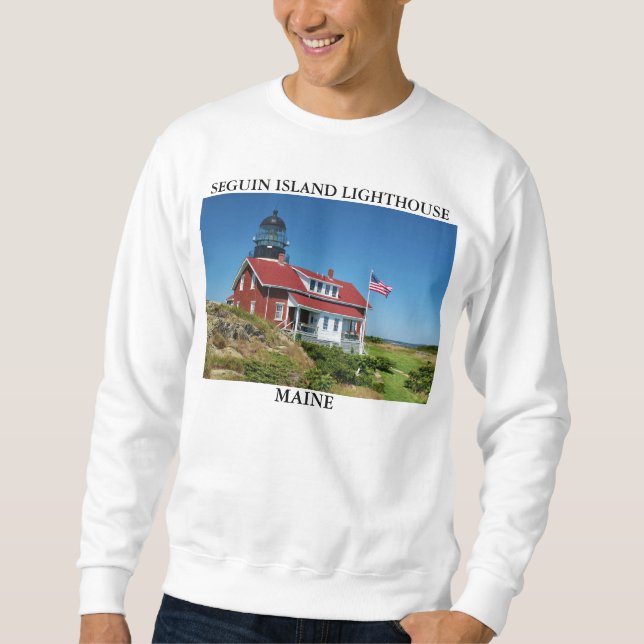 Seguin Island Lighthouse, Maine Sweatshirt (Front)