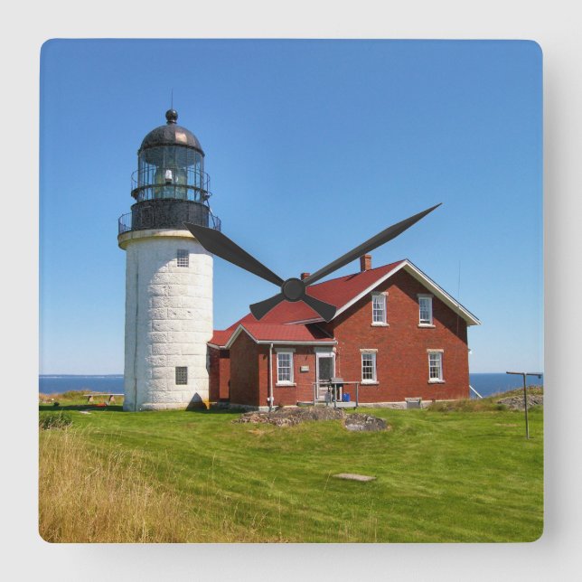 Seguin Island Lighthouse, Maine Wall Clock (Front)