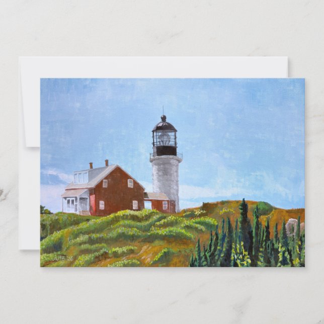 Seguin Island Lighthouse Thank You Card (Front)
