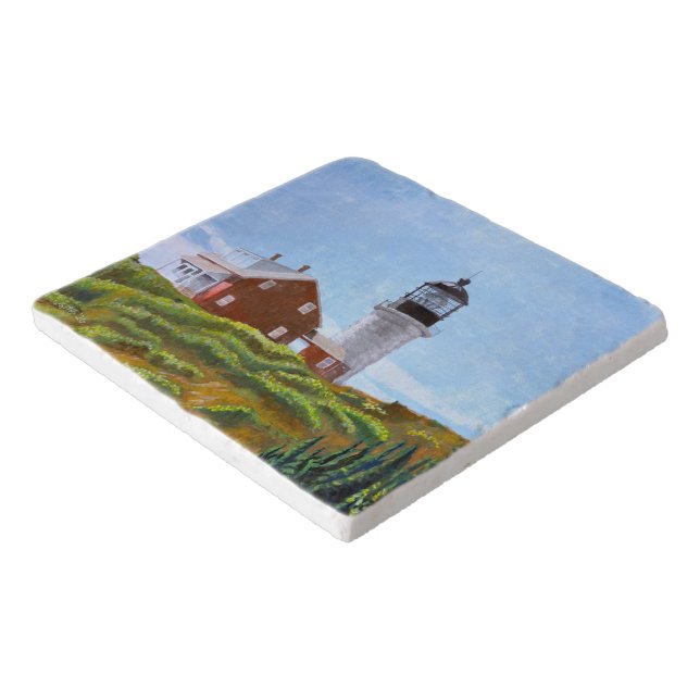 Seguin Island Lighthouse Trivet (Corner)