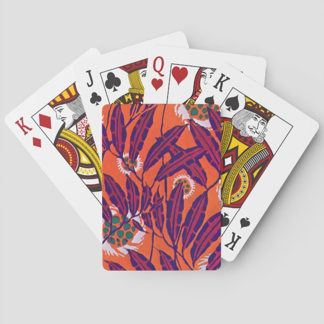 Séguy’s Art Deco Flora Poker Cards (Back)