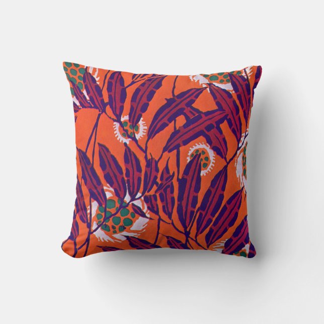 Seguy’s Art Deco Floral Throw Pillow (Front)