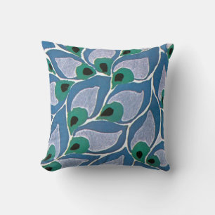 Seguy’s Art Deco Peacock - Pillow
