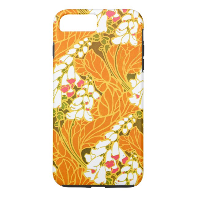 Séguy’s Art Nouveau White Bell-Shaped Flowers Case-Mate iPhone Case (Back)