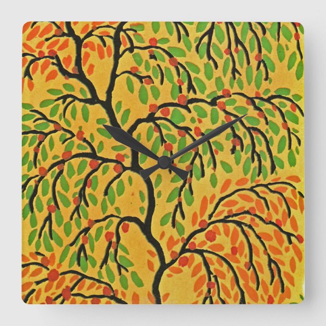 Seguy's Art Deco #1 at Emporio Moffa Square Wall Clock (Front)