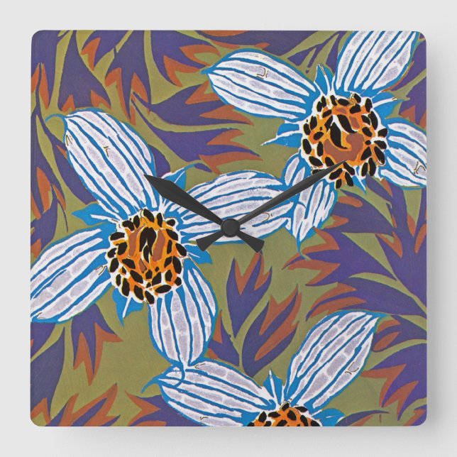 Seguy's Art Deco #7 at Emporio Moffa Square Wall Clock (Front)