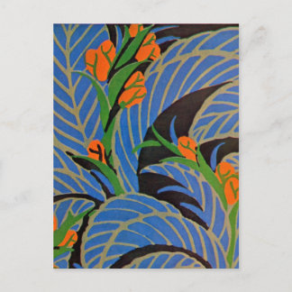 Seguy's Art Deco Tropical Night - Postcard