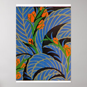 Seguy's Art Deco Tropical Night – Print
