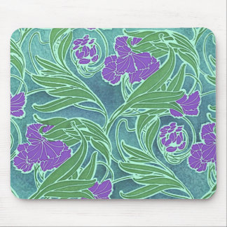 Seguy's Vintage Purple Flower Design Mouse Pad
