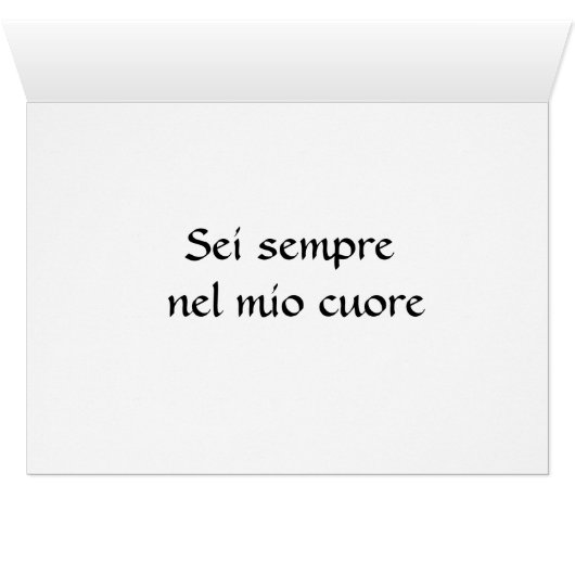 Sei sempre nel mio cuore - Bacio (Inside Horizontal (Bottom))