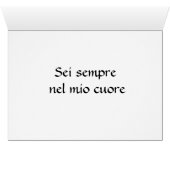 Sei sempre nel mio cuore - Bacio Cards (Inside Horizontal (Bottom))