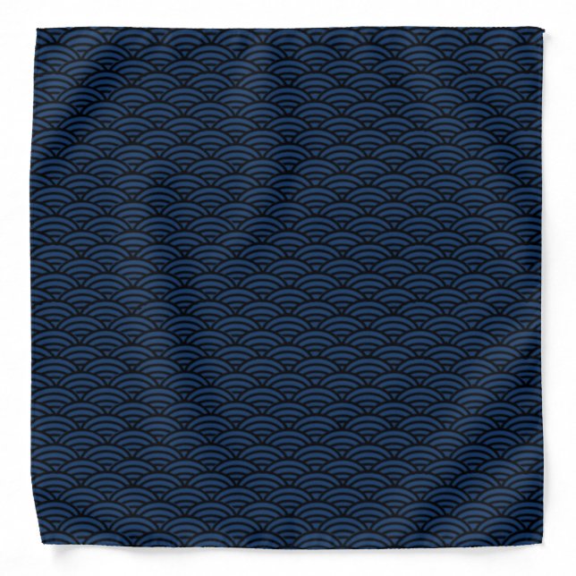 Seigaiha Pattern Bandana (Front)