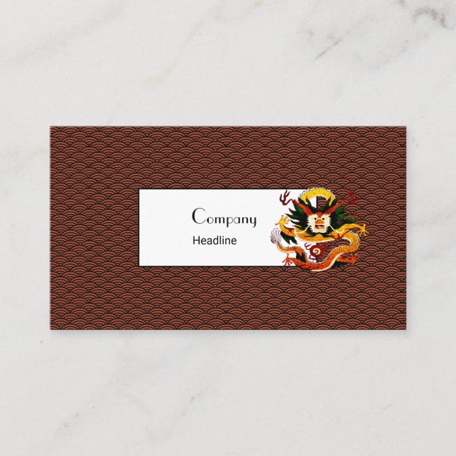 Seigaiha Pattern Business Card (Front)