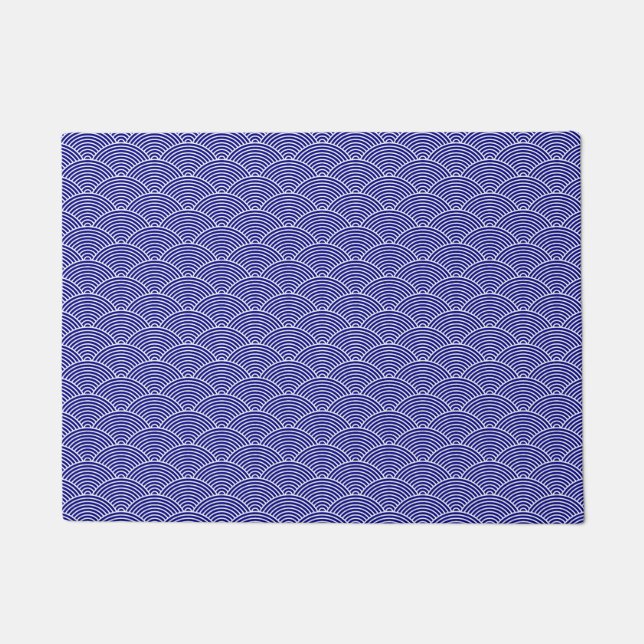 Seigaiha wave doormat (Front)
