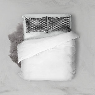Seigaiha, Waves, Japanese, Black and White Pillow Case