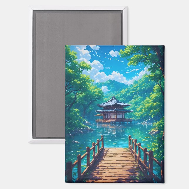 (Seijaku no Kohan) -  Lakeside Serenity Magnet (Front/Back)