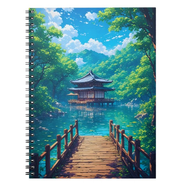 (Seijaku no Kohan) -  Lakeside Serenity Notebook (Front)