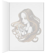 "Seika" Amber Rose Crystal Ball Angel Card (Inside (Right))