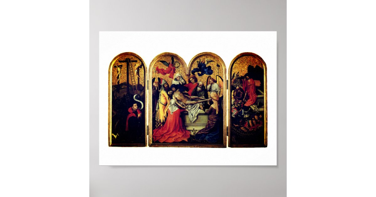 Seilern Triptych (by Robert Campin) Poster | Zazzle