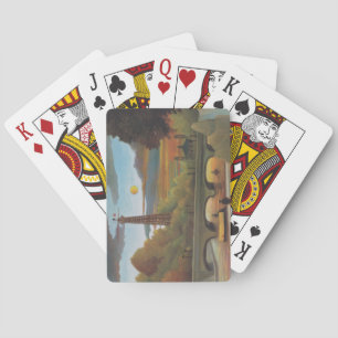 Seine & Eiffel Tower in the Sunset (Paris, France) Poker Cards