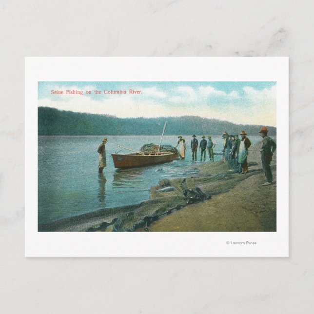 Seine Fishing on the RiverColumbia River, OR Postcard (Front)