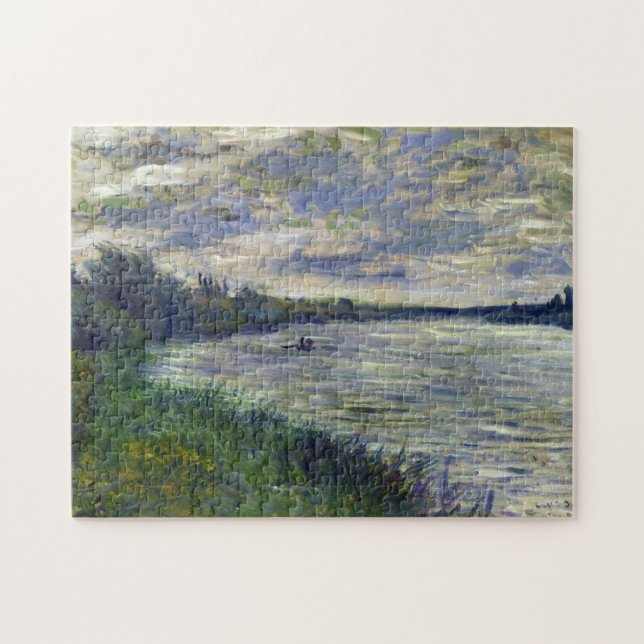 Seine near Vetheuil, Stormy Weather Monet Fine Art Jigsaw Puzzle (Horizontal)