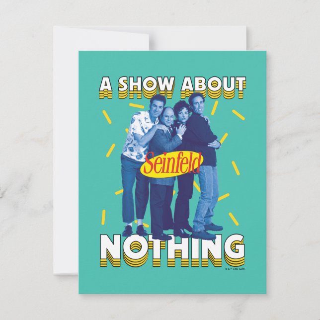 Seinfeld | A Show About Nothing Note Card (Front)