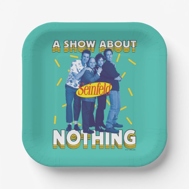 Seinfeld | A Show About Nothing Paper Plates (Front)