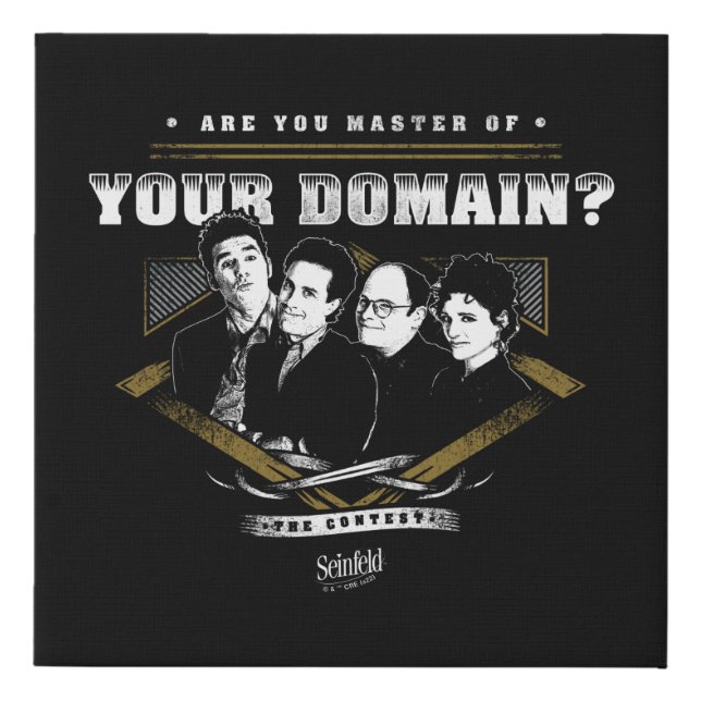 Seinfeld | Are You Master of Your Domain? Faux Canvas Print (Front)