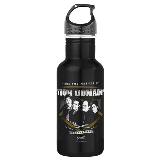 Seinfeld | Are You Master of Your Domain? Stainless Steel Water Bottle (Front)