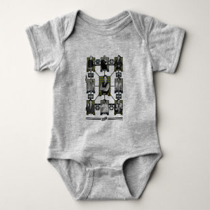 Seinfeld   Character Relationship Chart Baby Bodysuit