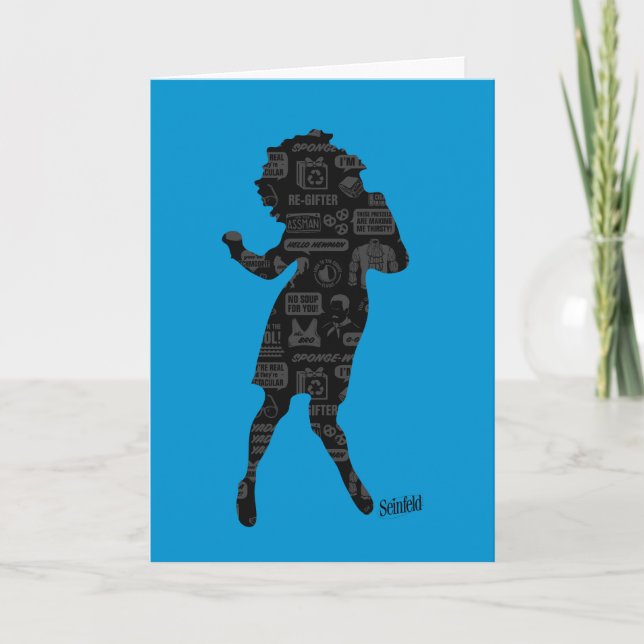 Seinfeld | Elaine Dance Silhouette Card (Front)