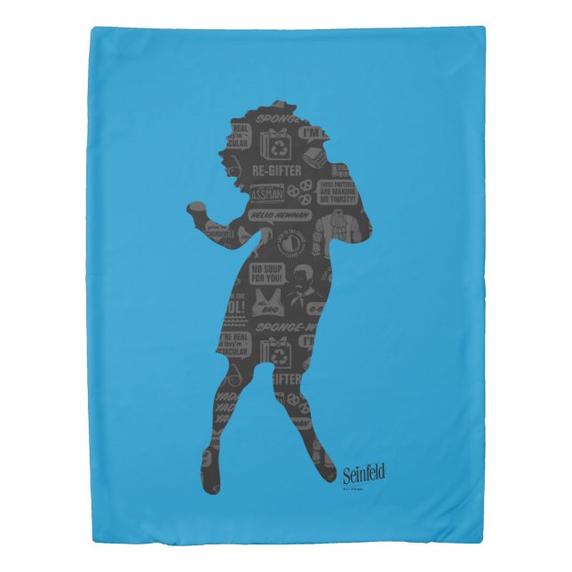 Seinfeld | Elaine Dance Silhouette Duvet Cover (Front)