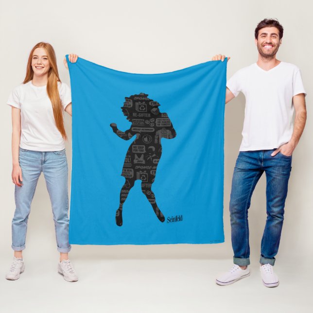 Seinfeld | Elaine Dance Silhouette Fleece Blanket (In Situ)