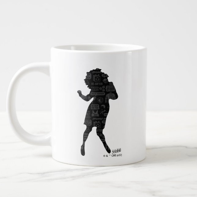 Seinfeld | Elaine Dance Silhouette Giant Coffee Mug (Left)