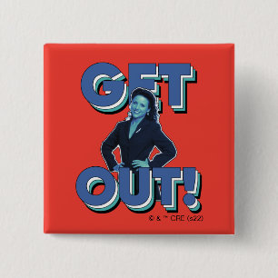 Seinfeld   Elaine - Get Out! Button