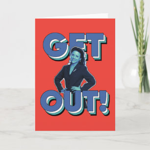 Seinfeld Elaine - Get Out! Card