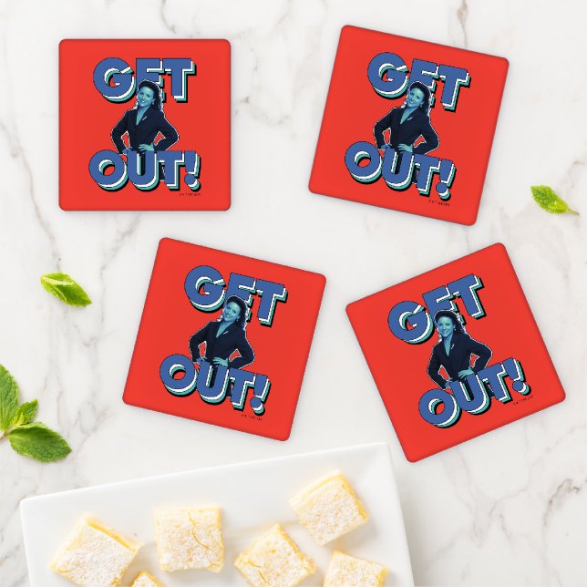 Seinfeld | Elaine - Get Out! Coaster Set (In Situ)