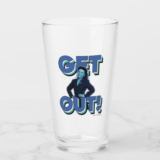 Seinfeld | Elaine - Get Out! Glass (Front)