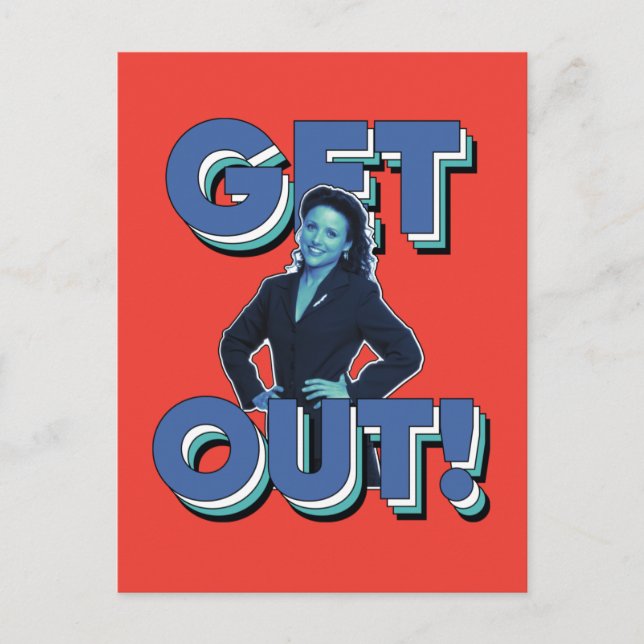 Seinfeld | Elaine - Get Out! Postcard (Front)