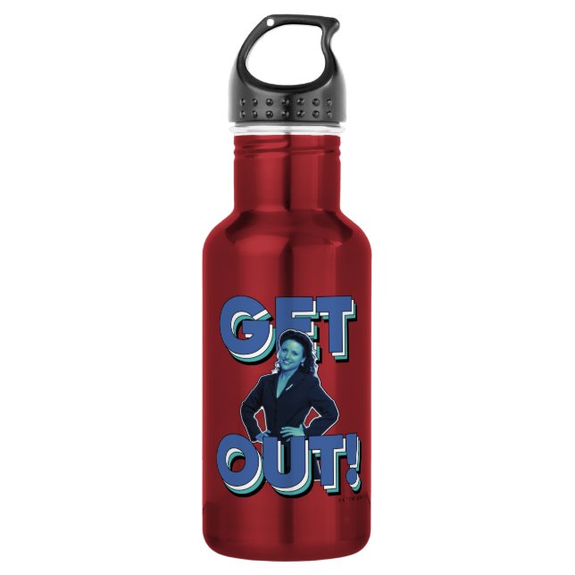 Seinfeld | Elaine - Get Out! Stainless Steel Water Bottle (Front)